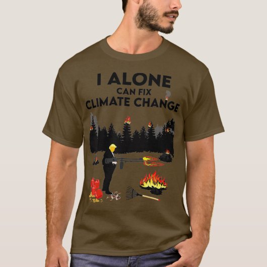 T-shirt Je peux à moi seul réparer le changement climatiqu (Devant)