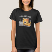 T-shirt Je peux avoir Code Computer Cat Programmer Kitten (Devant)