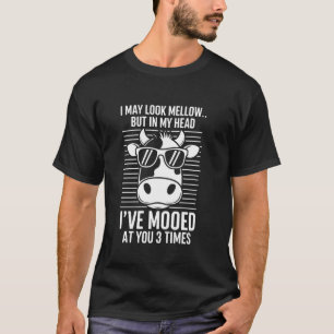 T-shirt Je peux avoir l'air calme mais dans ma tête Funny 
