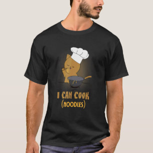 T-shirt Je peux cuisiner Nouilles Chat Chaton Cuisine