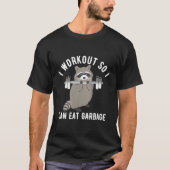 T-shirt Je Peux Donc Manger Garbage Raccoon Trash Panda en (Devant)