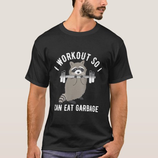 T-shirt Je Peux Donc Manger Garbage Raccoon Trash Panda en (Devant)