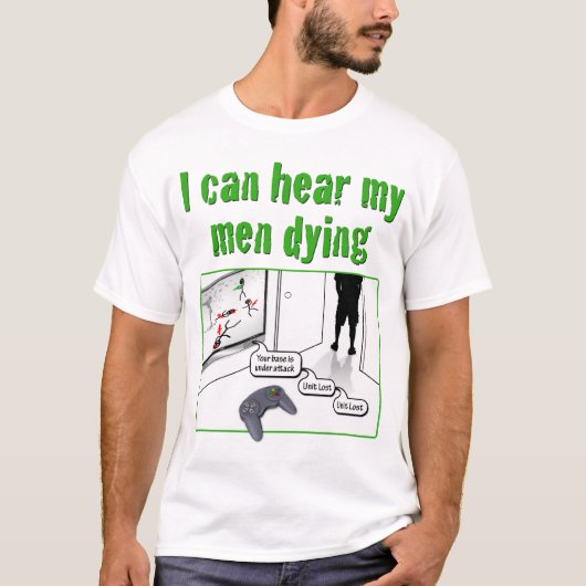 T-shirt Je peux entendre ma mort d'hommes (Devant)