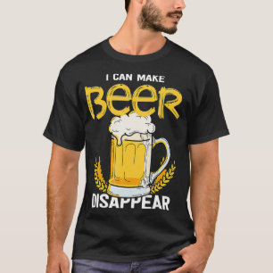 T-shirt Je peux faire disparaître la bière bières tasse