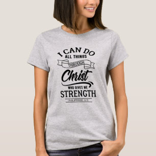 T-shirt Je peux faire tout des choses par le Christ