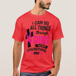 T-shirt Je peux faire toutes choses par Christ Ruban de se