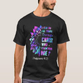 T-shirt Je Peux Faire Toutes Les Choses À Travers Christ F (Devant)