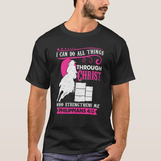 T-shirt Je Peux Faire Toutes Les Choses Bien Que Christ Qu (Devant)