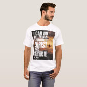 T-SHIRT JE PEUX FAIRE TOUTES LES CHOSES PAR LE CHRIST QUI (Devant entier)