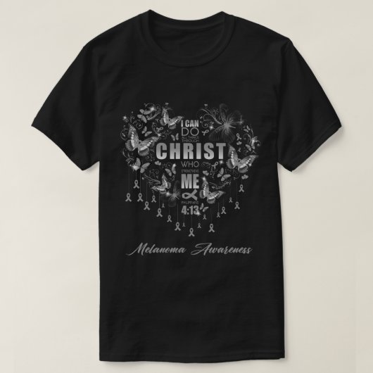 T-shirt Je Peux Faire Toutes Les Choses Sensibilisation Au (Design devant)