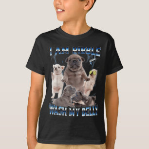 T-shirt Je peux laver mon ventre Drôle de chien Nettoie mo