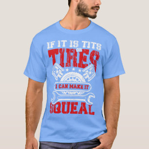 T-shirt Je peux le faire quadriller mécanicien garage race