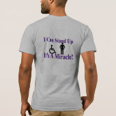 T-shirt Je peux le tenir est un miracle ! (Dos)