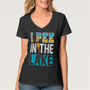 T-shirt Je Pie Dans Le Lac Vacances Été Camping Boire