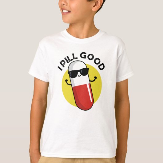 T-shirt Je Pill Bon Drôle Médecine Pun (Devant)