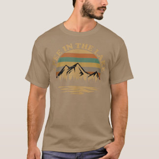 T-shirt Je pis dans le lac, Camping de vacances