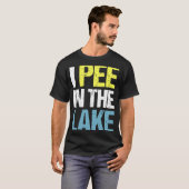 T-shirt Je Pis Dans Le Lac Drôle Vacances Été (Devant entier)
