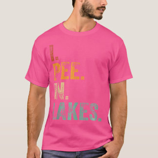 T-shirt Je Pis Dans Les Lacs Baignade Amusante Top Vacance