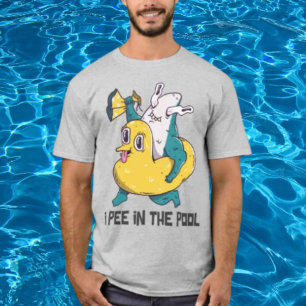 T-shirt Je Pisse Dans La Piscine