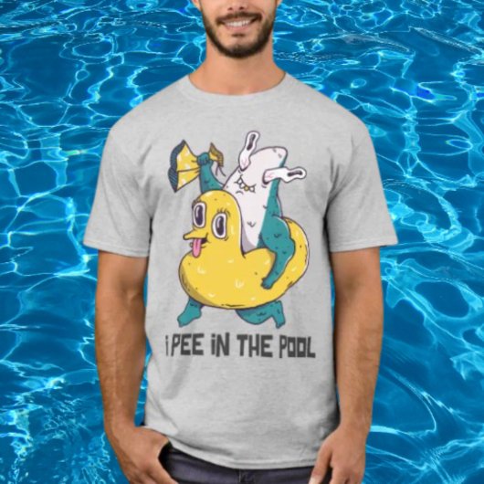 T-shirt Je Pisse Dans La Piscine