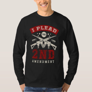 T-shirt Je plaide le 2ème amendement droits sur les armes 
