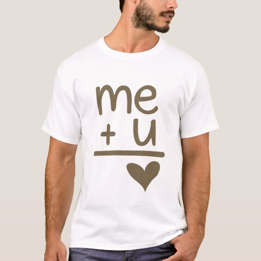 T-shirt Je plus vous égale le tee - shirt des hommes (Devant)
