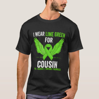 T-shirt Je Porte De La Chaux Vert Pour Ma Cousine Non Hodg