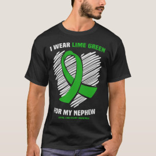 T-shirt Je Porte De La Chaux Verte Pour Ma Maladie De La M