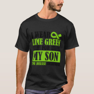 T-shirt Je Porte De La Lime Vert Pour Mon Fils Maladie Lym