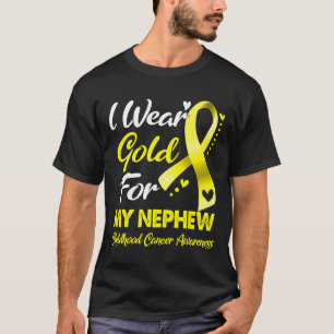 T-shirt Je Porte De L'Or Pour La Sensibilisation Au Cancer