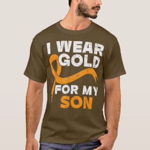 T-shirt Je Porte De L'Or Pour Mon Fils Sensibilisation Au