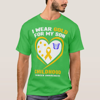 T-shirt Je Porte De L'Or Pour Mon Fils Sensibilisation Au 