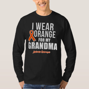 T-shirt Je Porte De L'Orange Pour Ma Sensibilisation À La