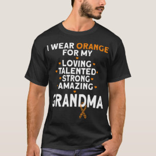 T-shirt Je Porte De L'Orange Pour Ma Sensibilisation À La