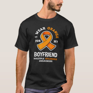 T-shirt Je Porte De L'Orange Pour Mon Copain Scelrosis Mul