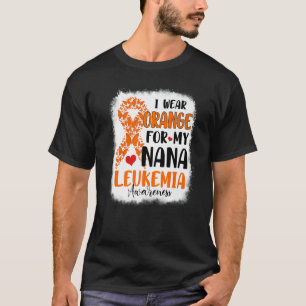 T-shirt Je Porte De L'Orange Pour Mon Mois De Sensibilisat