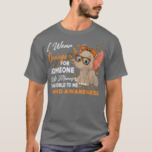 T-shirt Je porte des lunettes de sensibilisation au TDAH o