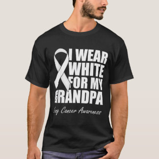 T-shirt Je Porte Du Blanc Pour La Journée De Sensibilisati