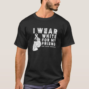 T-shirt Je Porte Du Blanc Pour Mon Ami Sensibilisation Au 