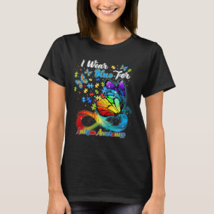 T-shirt Je Porte Du Bleu Pendant Le Mois De Sensibilisatio