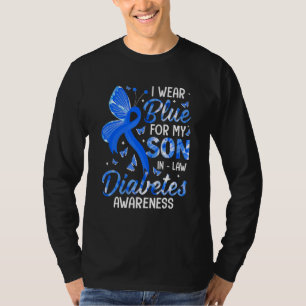 T-shirt Je Porte Du Bleu Pour Fils En Droit Sensibilisatio