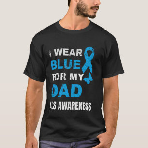 T-SHIRT JE PORTE DU BLEU POUR LA SENSIBILISATION À LA SLA 
