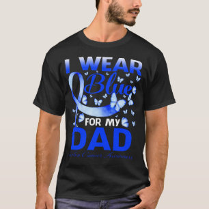 T-shirt Je porte du bleu pour la sensibilisation au cancer