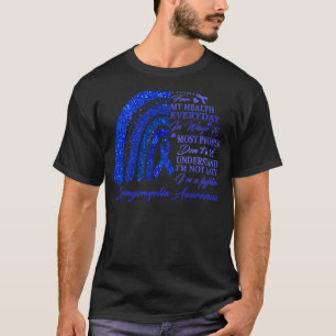 T-shirt Je Porte Du Bleu Pour Le Guerrier De Sensibilisati