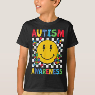 T-shirt Je Porte Du Bleu Pour Le Mois De La Sensibilisatio