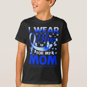 T-shirt Je Porte Du Bleu Pour Ma Mère Alopecia Sensibilisa
