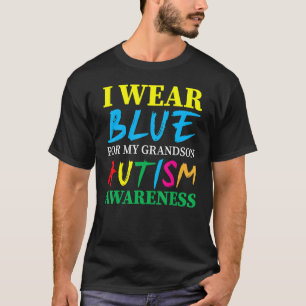 T-shirt Je Porte Du Bleu Pour Ma Sensibilisation sur l'aut