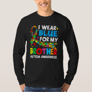 T-shirt Je Porte Du Bleu Pour Ma Sensibilisation sur l'aut