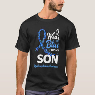T-shirt Je Porte Du Bleu Pour Mon Fils Maman Papa Hydrocép