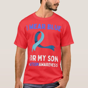 T-shirt Je Porte Du Bleu Pour Mon Fils Sensibilisation sur